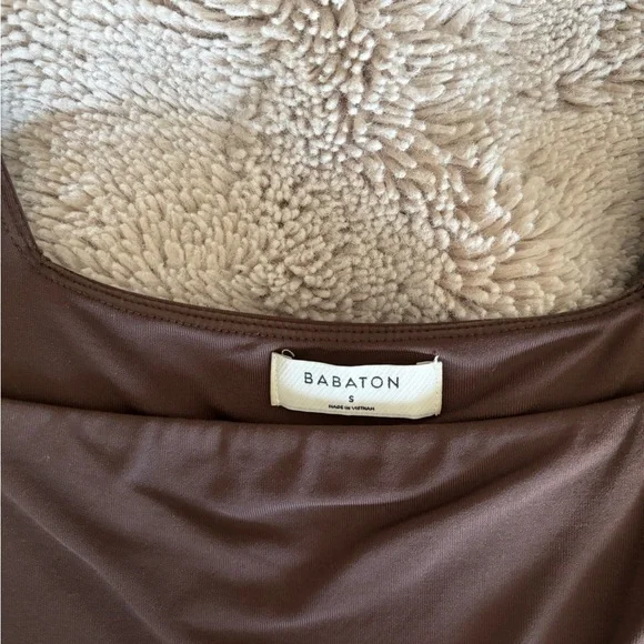 Aritzia Babaton Brown Long Sleeve Bodysuit - Picture 2 of 3